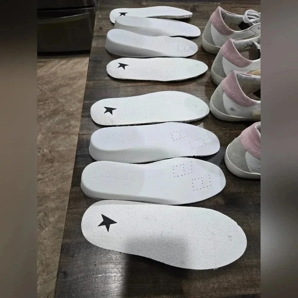 Golden Goose Leather & Shearling Trim Sneakers - Picture 11 of 17